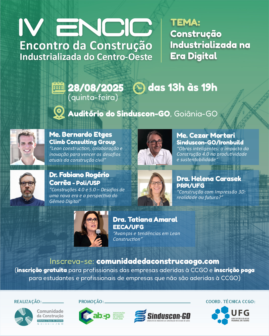 IV ENCIC traz palestras com a temática “Construção Industrializada na Era Digital”